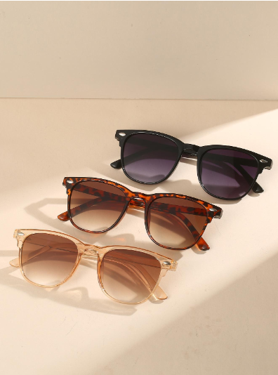 3 paires de lunettes de mode pour femmes avec monture écaille de tortue, lunettes pour l'école