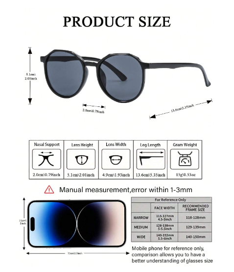 Lunettes de soleil pour femmes à motif géométrique en polycarbonate (5 pièces), style streetwear, été