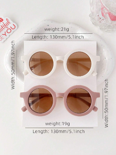 2 paires Lunettes solaires Nu Ronde