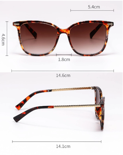 Lunettes de soleil tendance avec monture écaille de tortue, lunettes de soleil bohèmes, lunettes de soleil pour la plage et l'école