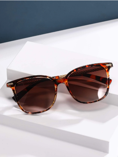 Lunettes de soleil tendance avec monture écaille de tortue, lunettes de soleil bohèmes, lunettes de soleil pour la plage et l'école